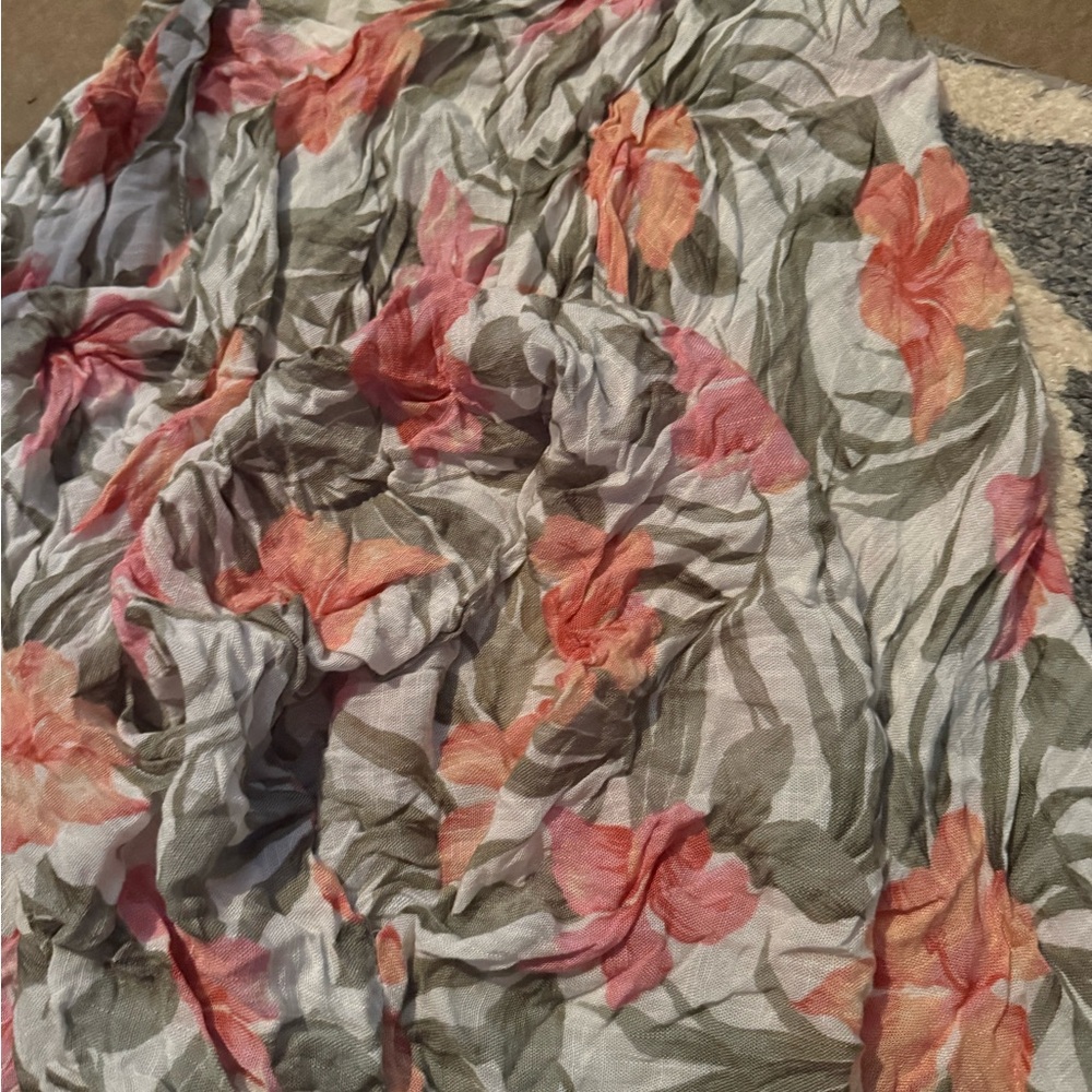 American Eagle Outfitters Floral Cardigan - Pink and Green
